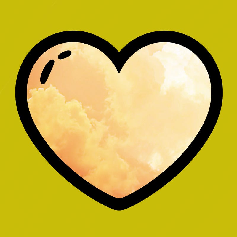 a blank heart