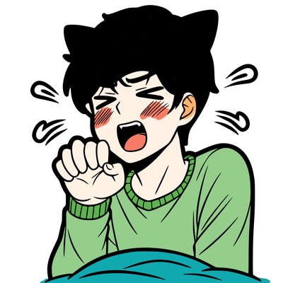 a guy mewing