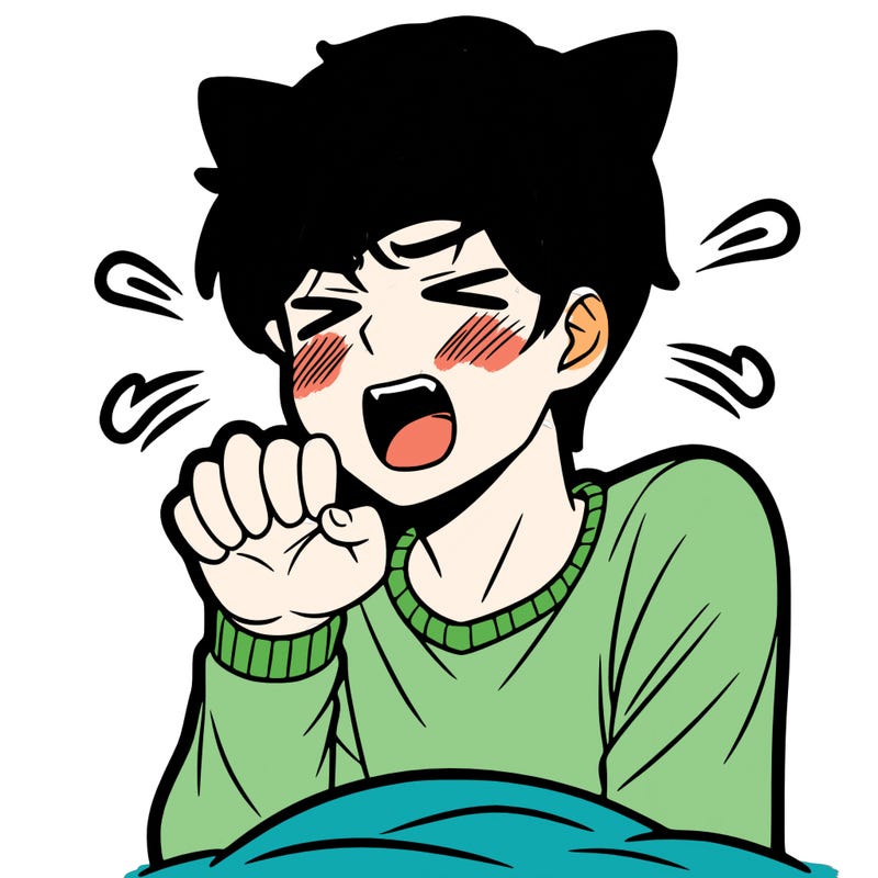 a guy mewing