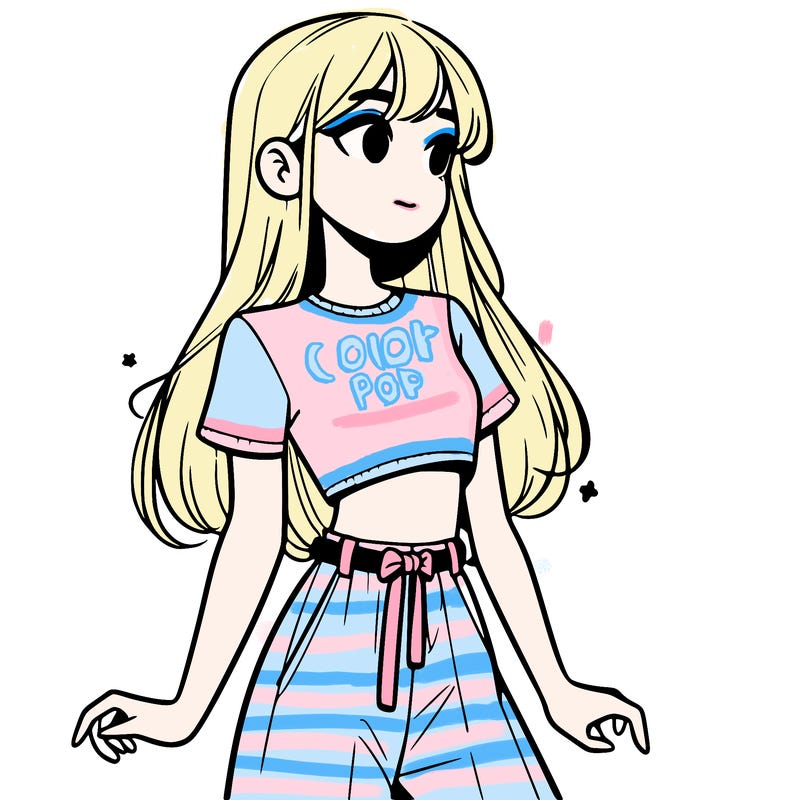 girl in a cute crop top