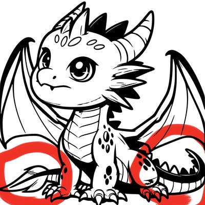 fierce baby night dragon