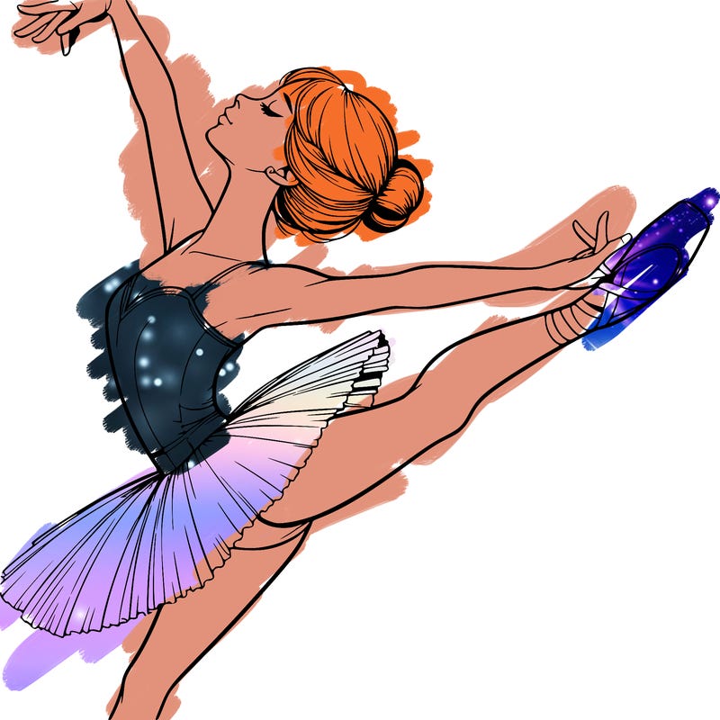 realistic ballerina