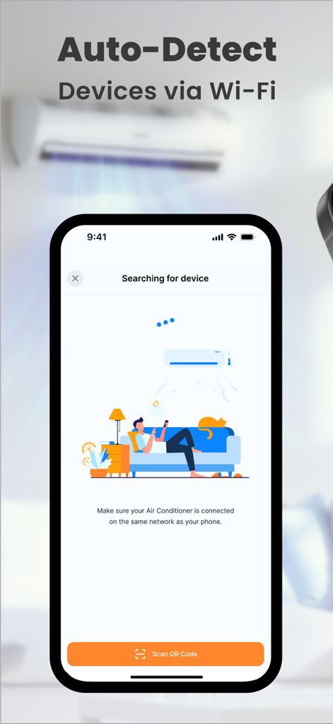 Aircon Remote - AC control - Aircon remote app auto detecting devices via Wi-Fi
