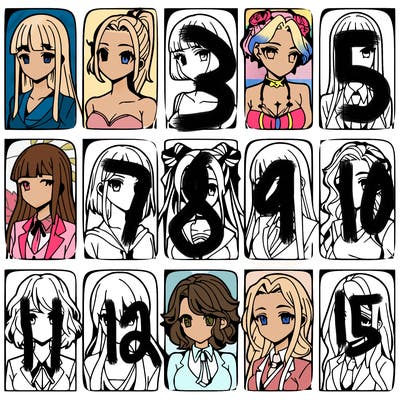 girls that look diffrent anime