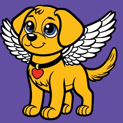 dog with wings