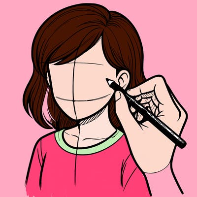 drawing a realistic person