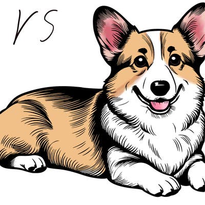 a realistic corgi