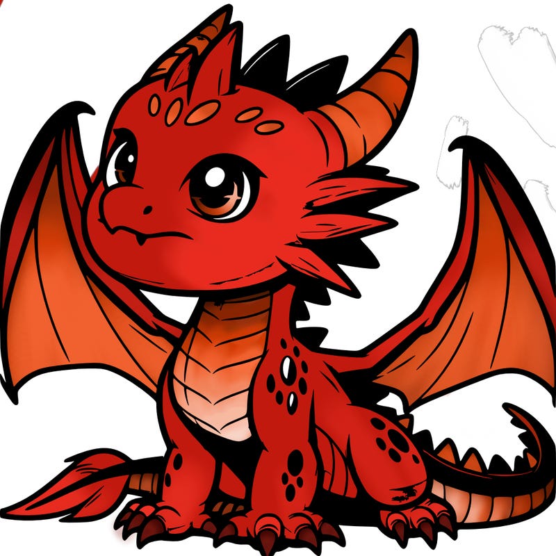 fierce baby night dragon