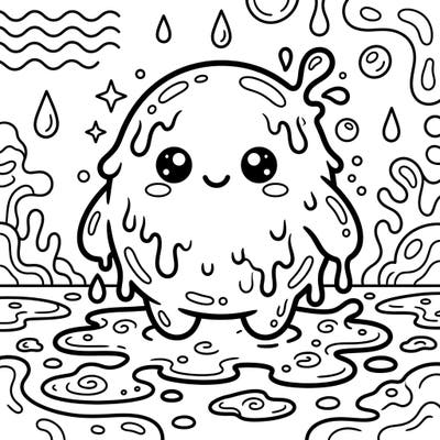 Meet the cutest little Tar Monster you've ever seen, brought to life in an irresistible Kawaii style! This playful coloring page is designed especially for kids, offering balanced lines and engaging details for hours of creative fun.