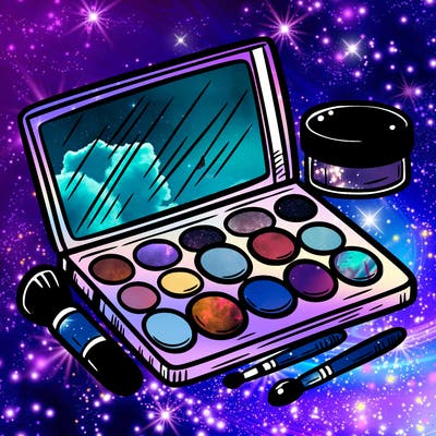 make up palette.