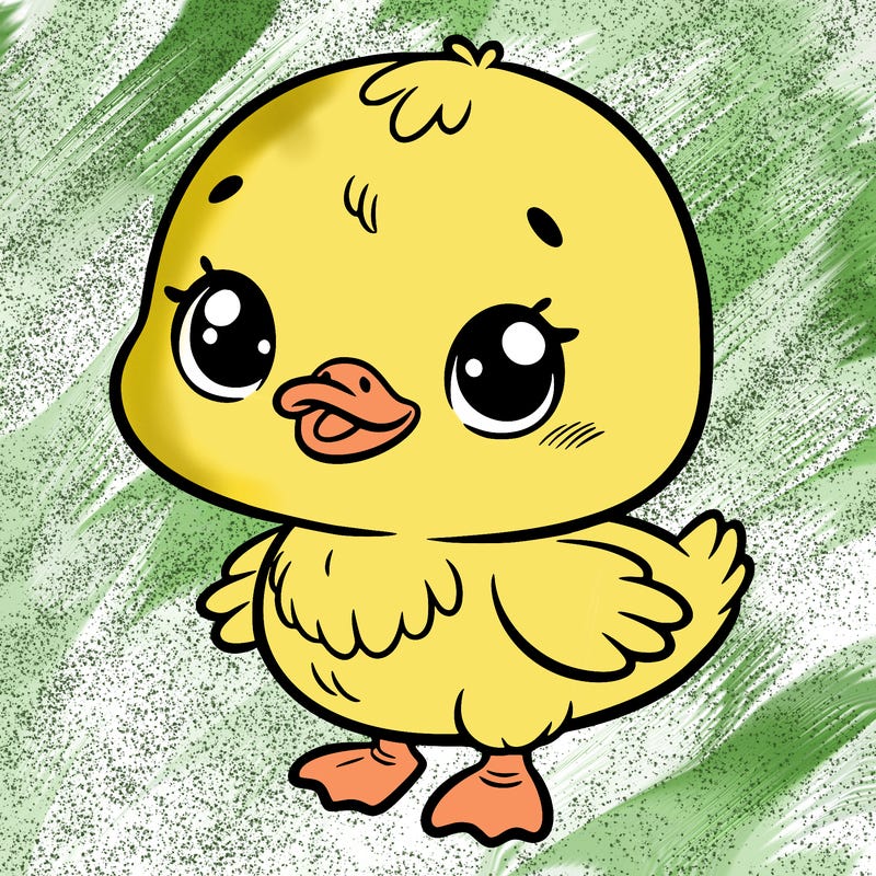 a cute little ducking