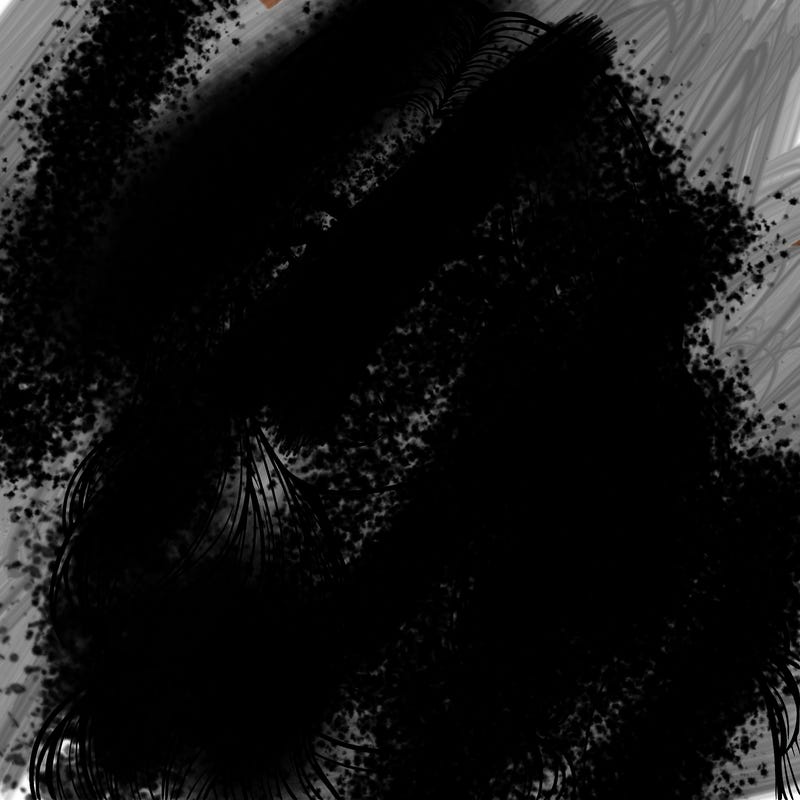 realistic girl with hair on her hair and lips