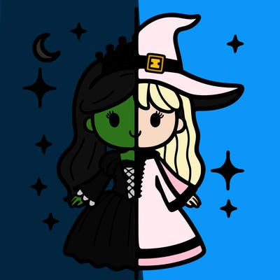 split princess and witch