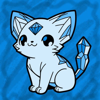 crystal kitten