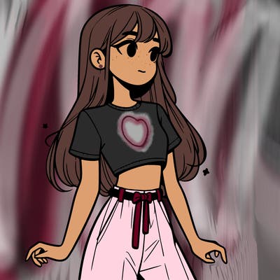 girl in a cute crop top