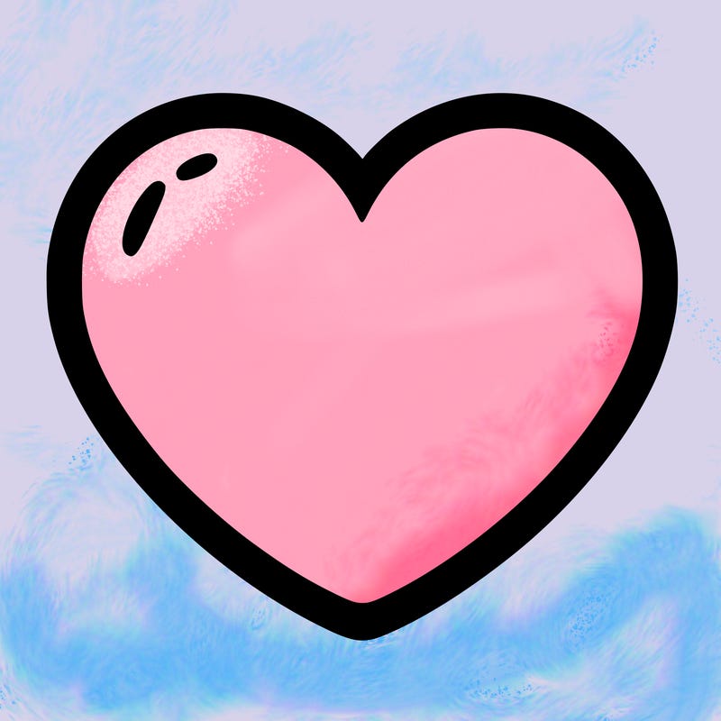 a blank heart