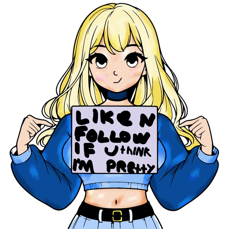 girl holding a blank sign in a long sleeve crop top