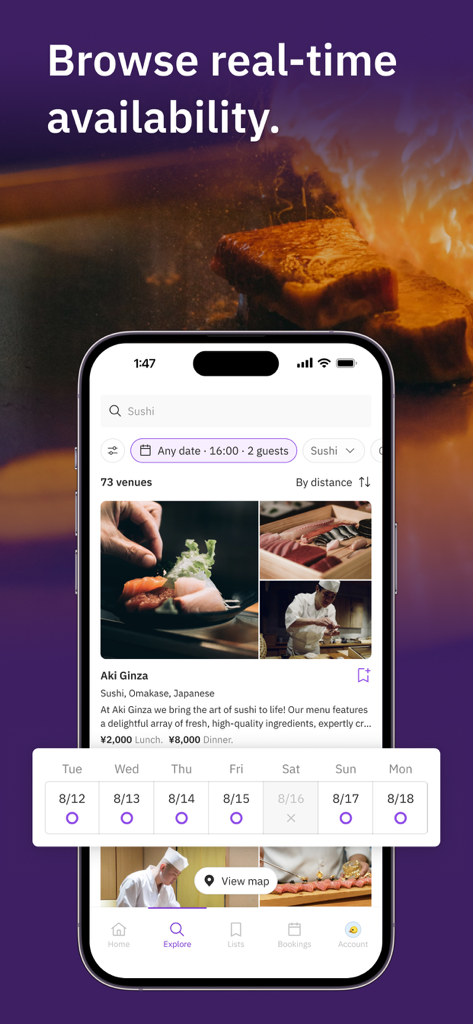 TableCheck - Reservations - Food & Drink App | MWM