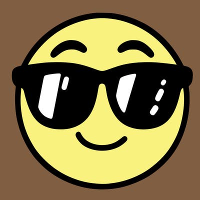emoji with sunglasses