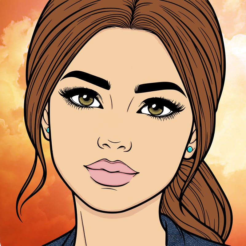 realistic woman’s face