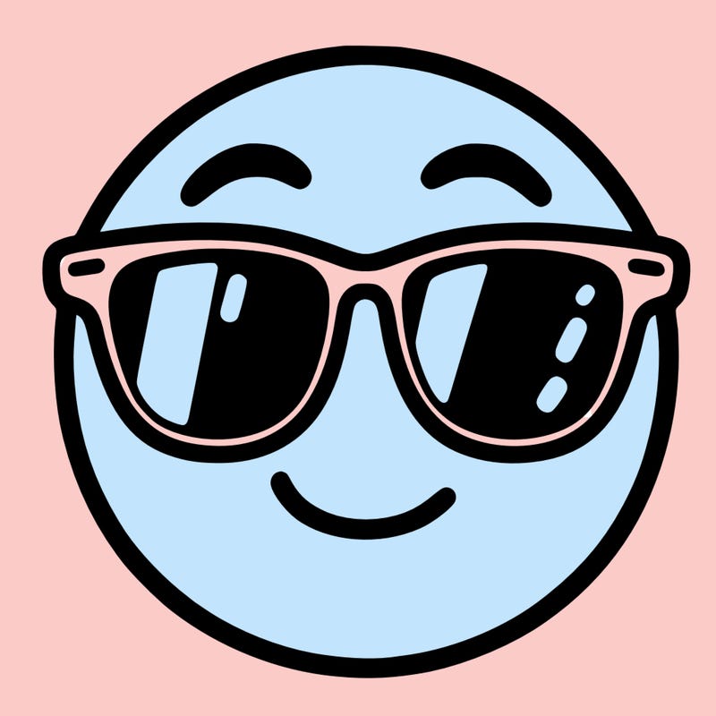 emoji with sunglasses