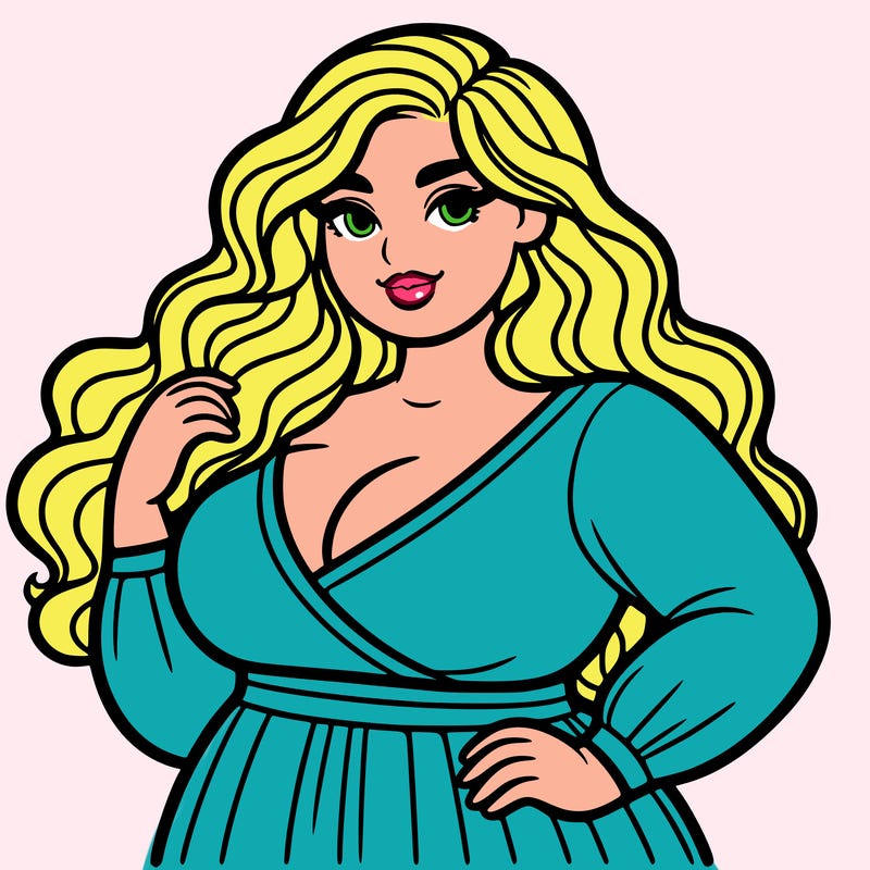 super plus size beautiful woman