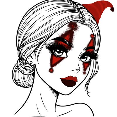 realistic girl with lashes