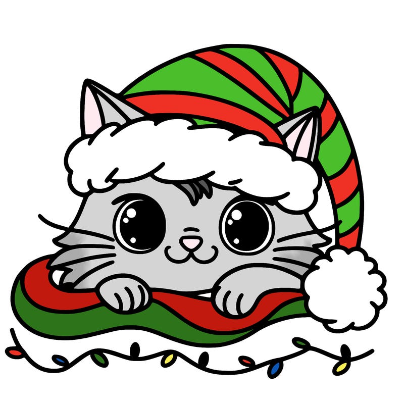 cat christmas