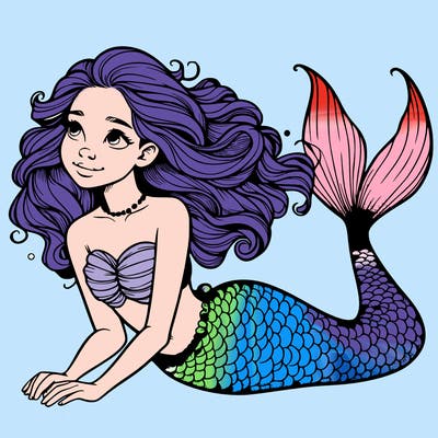 a realistic mermaid