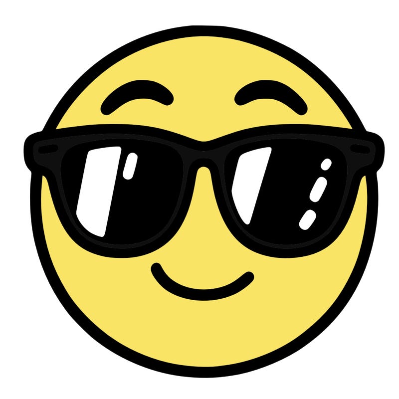emoji with sunglasses
