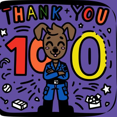thank you for 100