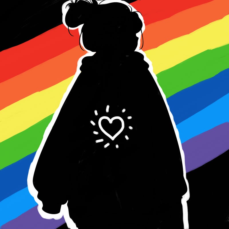 realistic girl with a oversized sweatshirt on and a bun