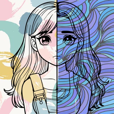 realistic girl split