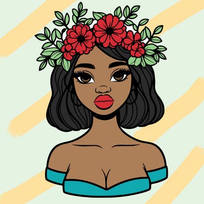 beautiful black people woman pretty girl