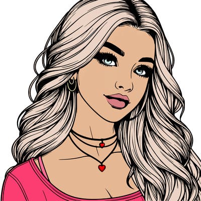 detailed realistic girl