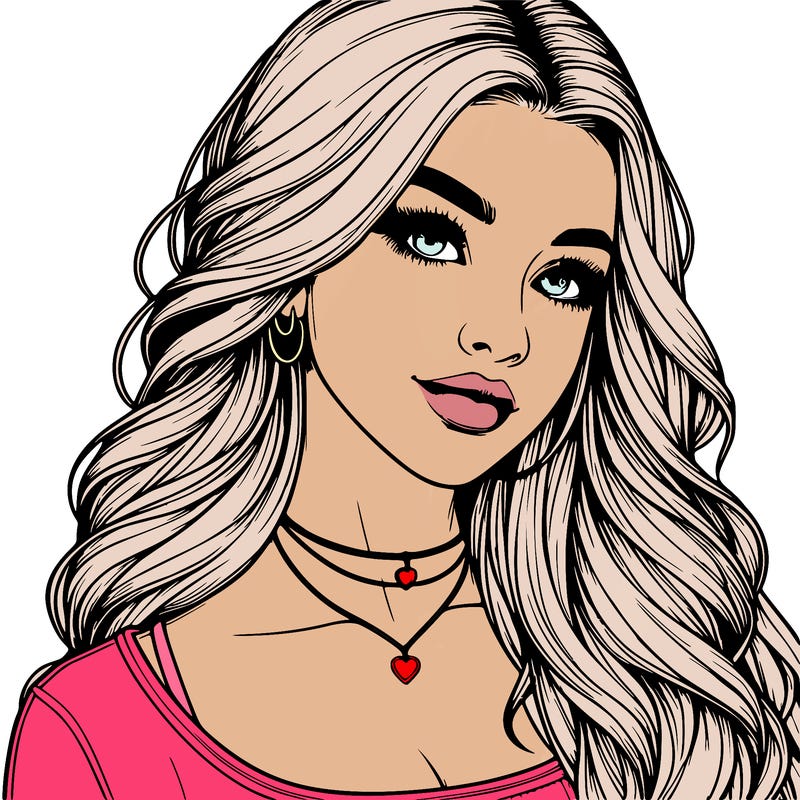 detailed realistic girl