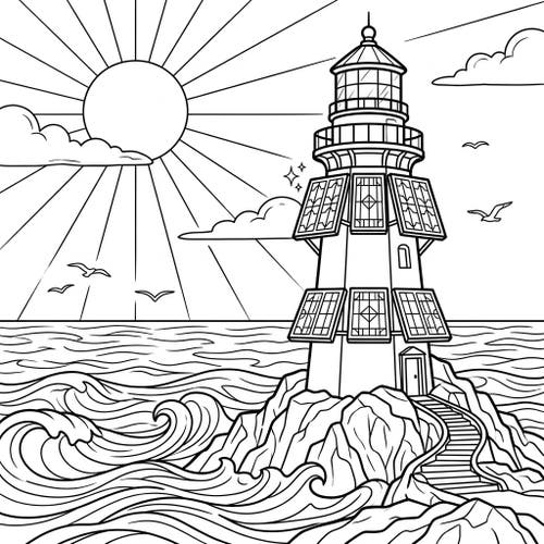 Solar-Powered Lighthouses