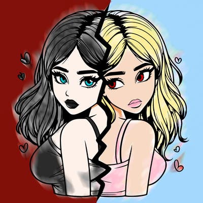 realistic girl split