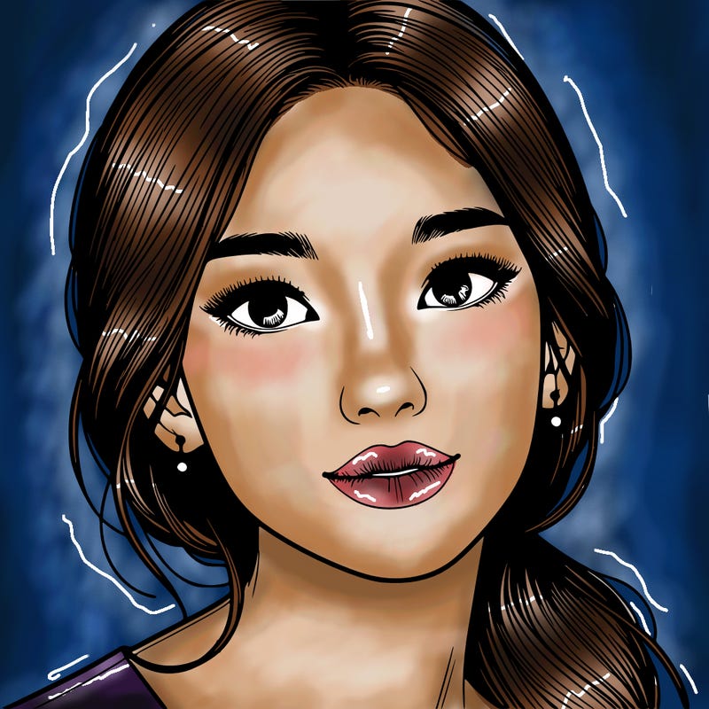 beautiful realistic asian woman