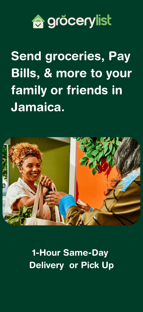Send groceries and pay bills to family in Jamaica with one hour delivery