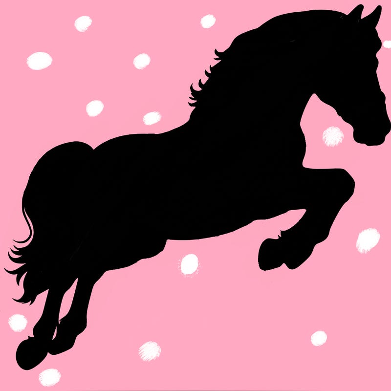 realistic horse jumping