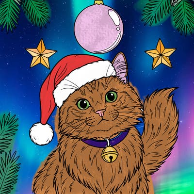 christmas cat