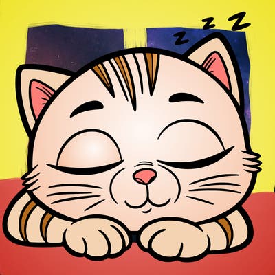 sleepy cat