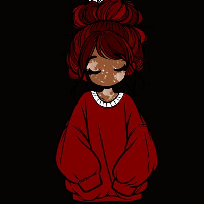 girl with baggy sweatshirt and messy bun