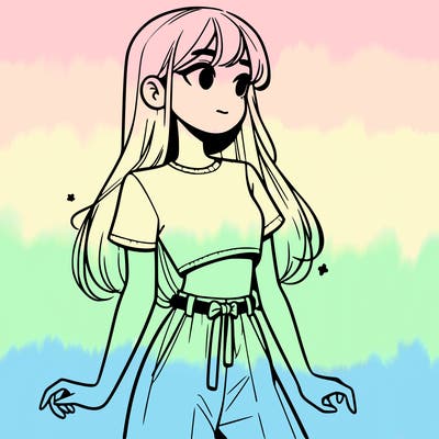 girl in a cute crop top