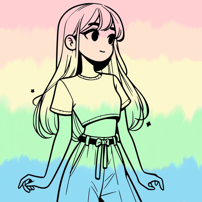 girl in a cute crop top