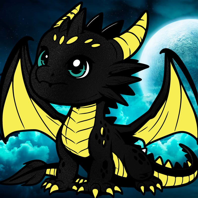 fierce baby night dragon