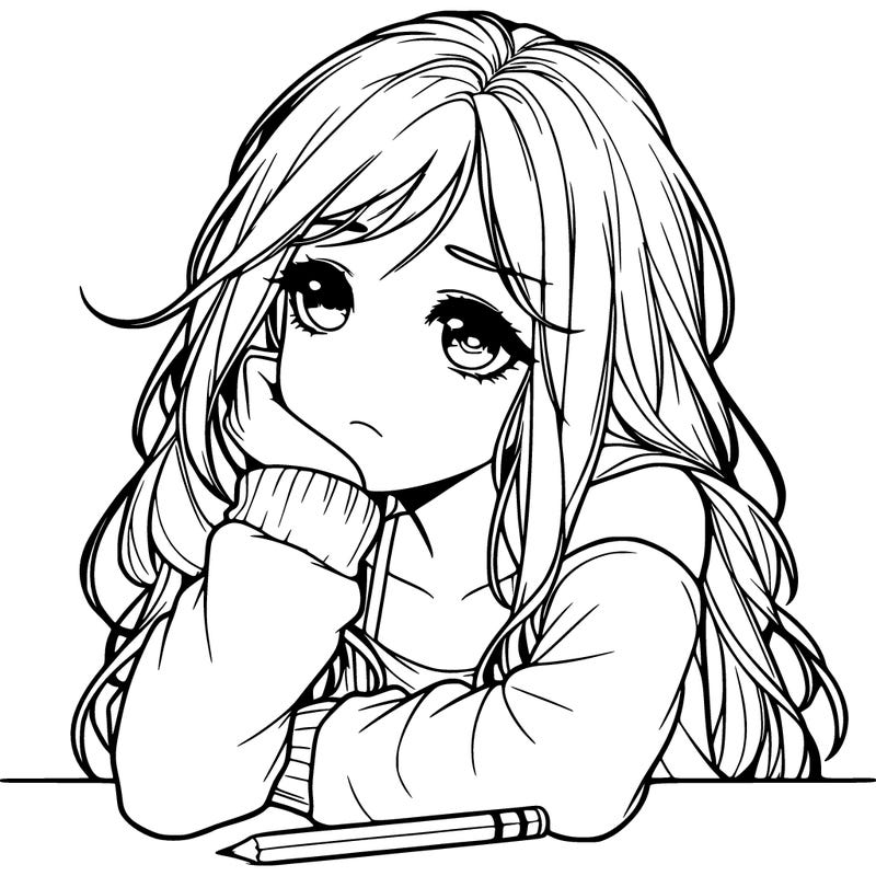 a lonely girl realistic