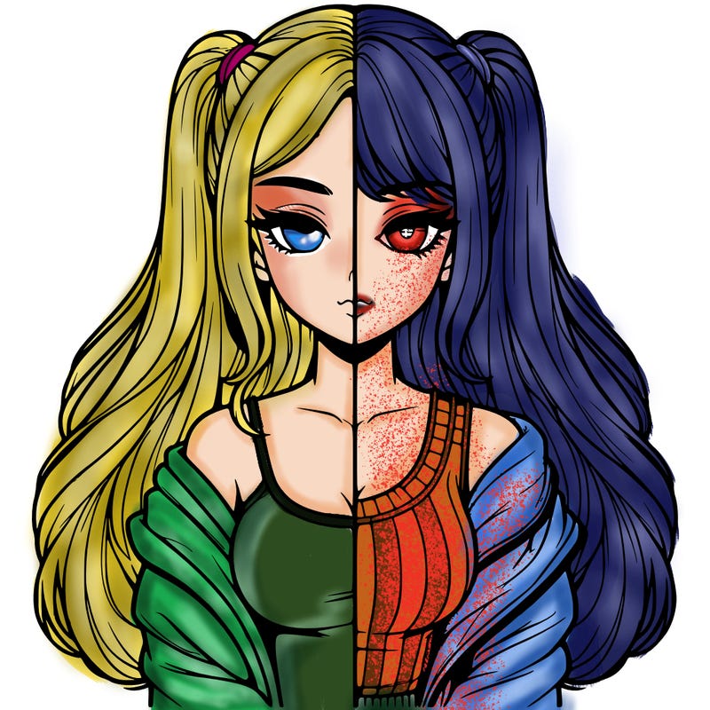 realistic girl split