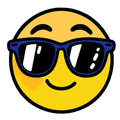 emoji with sunglasses